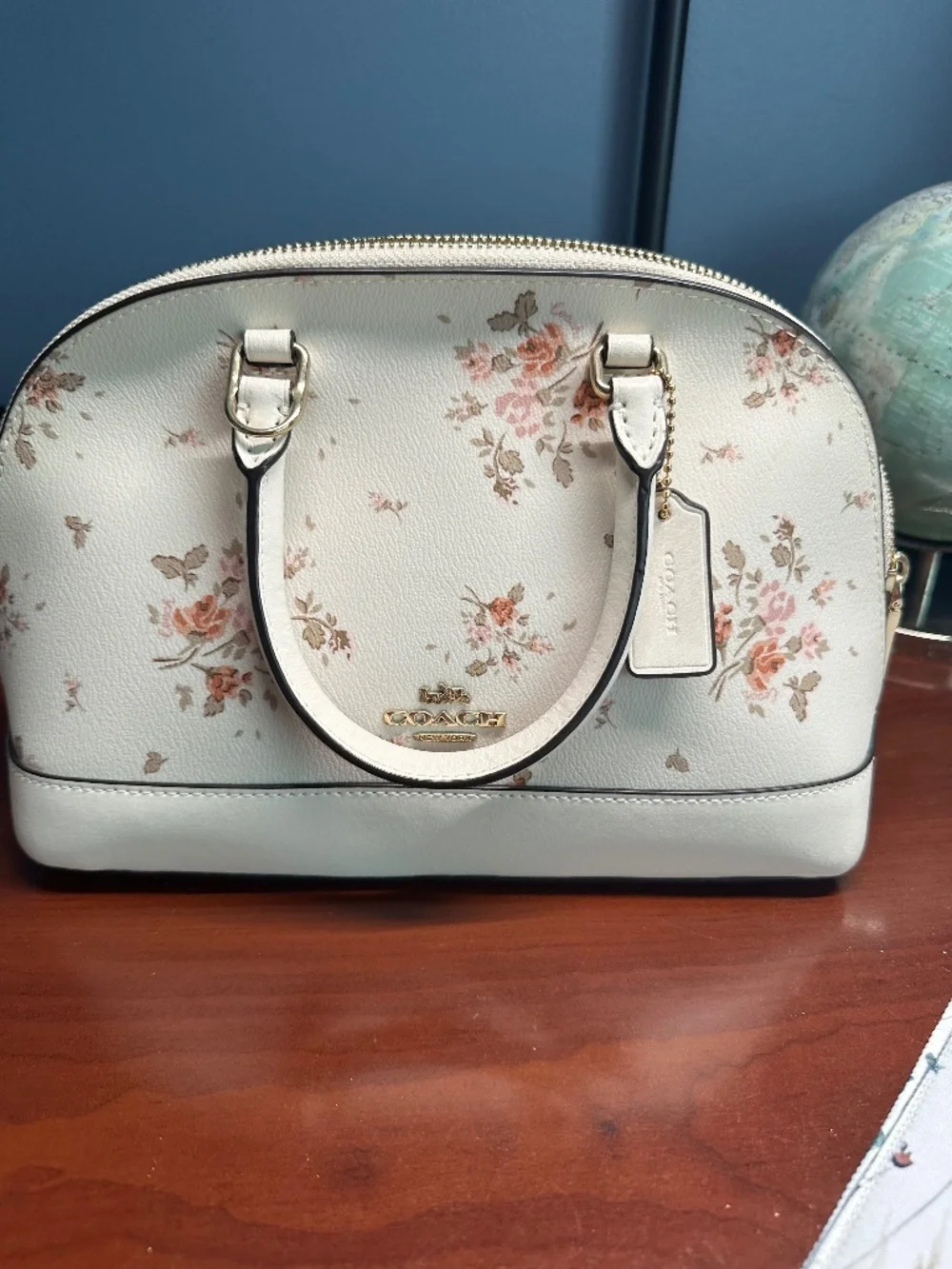 Coach mini Sierra cream floral Satchel/Shoulder bag